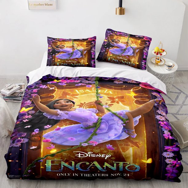 Cartoon Encanto Bedding Set,Children Girls Mirabel Quilt Cover,Bedroom Decora Duvet Cover,Kids Present Gifts Bed Sheets