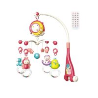 Total E-Commerce - Juguete Movil Sonajero Infantil Con Luz Y Sonido Animales Rosado