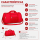 thumbnail image 4 of Bolso Gimnasio 40 L Plegable Multiuso con Correa Ajustable, 4 of 7