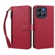 thumbnail image 1 of Funda Tipo Billetera para Motorola Moto G86 con Soporte y Bolsillo con Cierre Rojo, 1 of 1