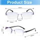 thumbnail image 4 of Gafas de presbicia con doble luz, gafas con zoom inteligente, borde de corte de diamante sin marco, gafas de presbicia con luz azul, tanto de cerca como de lejos, de doble uso, 4 of 5