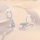 thumbnail image 3 of Aretes de Moissanita para Mujer 1cttw Color D Claridad VVS1 Aretes de Aro con Diamantes Aretes de Moissanita de Plata Esterlina para Mujer con Certificado, 3 of 8