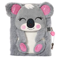 Cuaderno Diario Yoytoo Koala Felpa Con Candado Rosa