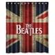 thumbnail image 1 of Cortina de ducha con la bandera de Londres de los Beatles, juego de cortina de baño con ganchos, tamaño 60 x 72 pulgadas, 1 of 3