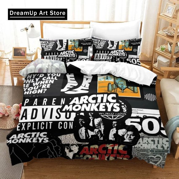 New Arctic Monkeys Bedding Set Bed Set Aldult Kid Bedroom Duvet cover Sets bed sheet