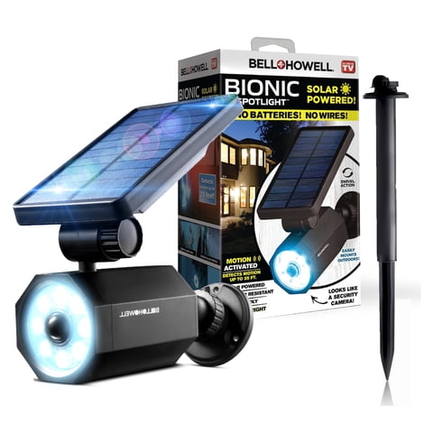 Focos Solares Bell+Howell Bionic Spotlight Para Exteriores