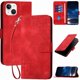 thumbnail image 1 of Funda Flip Premium Fibra de Carbono para iPhone 14 Plus con Soporte y Cierre Rojo, 1 of 6