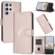 thumbnail image 1 of Funda Cartera Fibra de Carbono para Samsung Galaxy S22 Ultra con Soporte y Cierre Magnético Rosa, 1 of 6