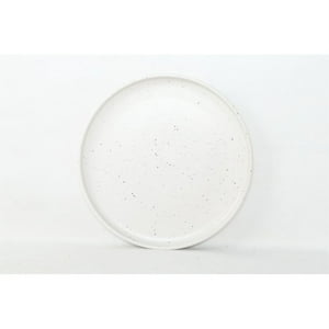 Set Vajilla 24 Pzs White Dots Cerámica Blanco Lugano