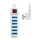 thumbnail image 2 of Alargador Extension 6 Entradas Con Switch 5mts Blanco, 2 of 6