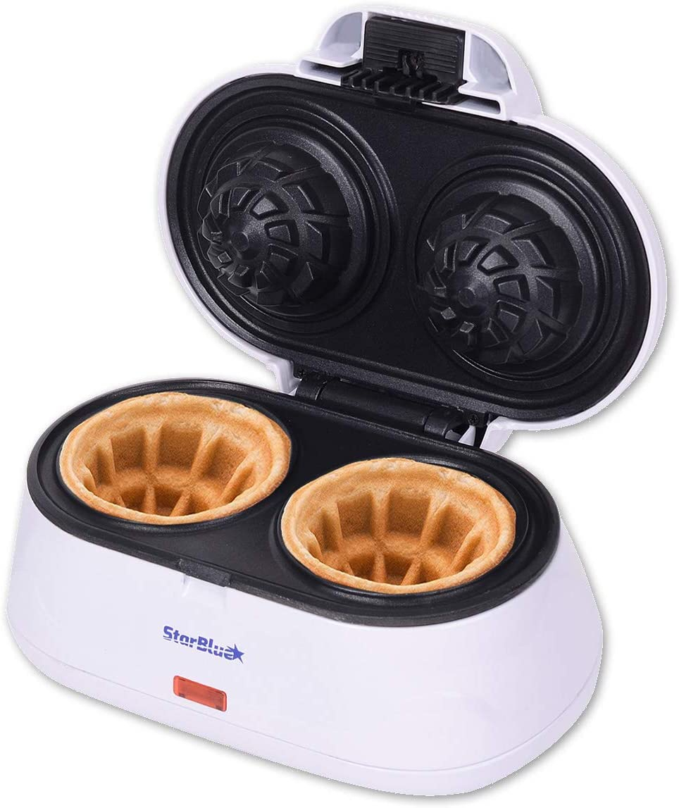 Double Waffle Bowl Maker Starblue Blanco