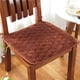 thumbnail image 1 of Cojines De Asiento Suxumhao Marrón Oscuro 4 Unidades, 1 of 4