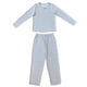 thumbnail image 1 of Pijama Mujer Manga Larga Cozy Gris Flores Rosa Talla M, 1 of 3