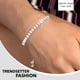 thumbnail image 2 of Pulsera Devin Rose 8 ct. de circonita cúbica blanca, 2 of 9