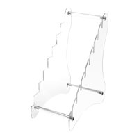 Bothyi - Vitrina De Acrílico De Mesa Para Cuchillos, Vitrina De Bolsillo Para Exposición En Sala De Estar, Transparente, 10Cm