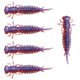 thumbnail image 4 of 5x Se?uelos De Pesca 8,9 Cm PVC Larva Worm Grub Baits Fishy Smell Blue, 4 of 5