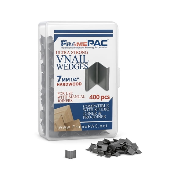 Clavos en V FramePac de 7 mm para madera dura, paquete de 400
