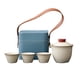 thumbnail image 1 of Juego De Té De Viaje, Tazas De Té, Tetera De Cerámica Con Bolsa De Transporte Para Viajes De Negocios, Juego A, 1 of 5
