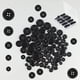 thumbnail image 2 of Botones Fancypost 100 piezas negro de 4 agujeros - Kit DIY, 2 of 7