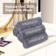 thumbnail image 5 of Toalla HOMEXCEL Pack de 6 - 33 cm - Gris - Removedor de Maquillaje, 5 of 6