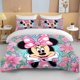 thumbnail image 1 of Minnie Mouse Cartoon Animation Printed Bedding Sets Girls Bedding Sets Adult & Kids Bedding Sets Deluxe Pink Gifts for Bed Sheets, 1 of 5