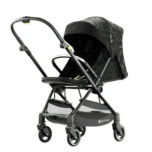 Lubabycas - Coche De Paseo Reversible Nueva Tecnología Elittle E7 Negro