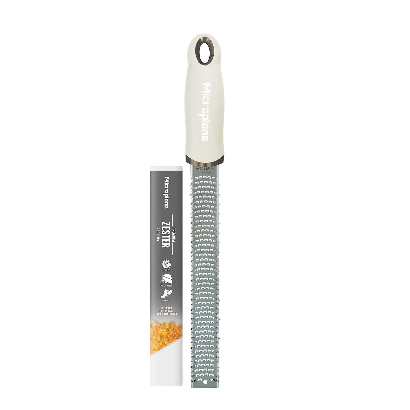 Rallador Zester Microplane Color Beige Cachemir Para Frutas Cítricas
