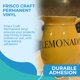 thumbnail image 3 of Rollo de vinilo Frisco Craft 61 cm x 91 cm negro mate, 3 of 9