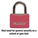 thumbnail image 2 of Padlock 146d De Aluminio Rosa Con Grillete De Acero, 2 of 6