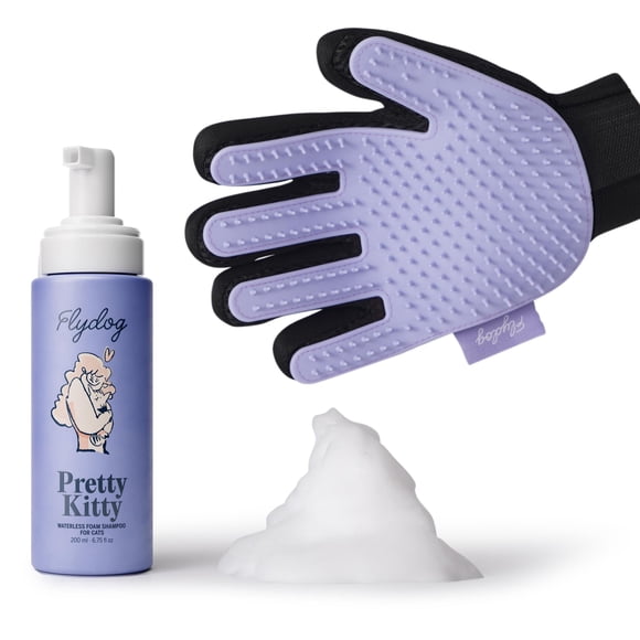 Champú Waterless Cat Dry Pretty Kitty con guante de aseo