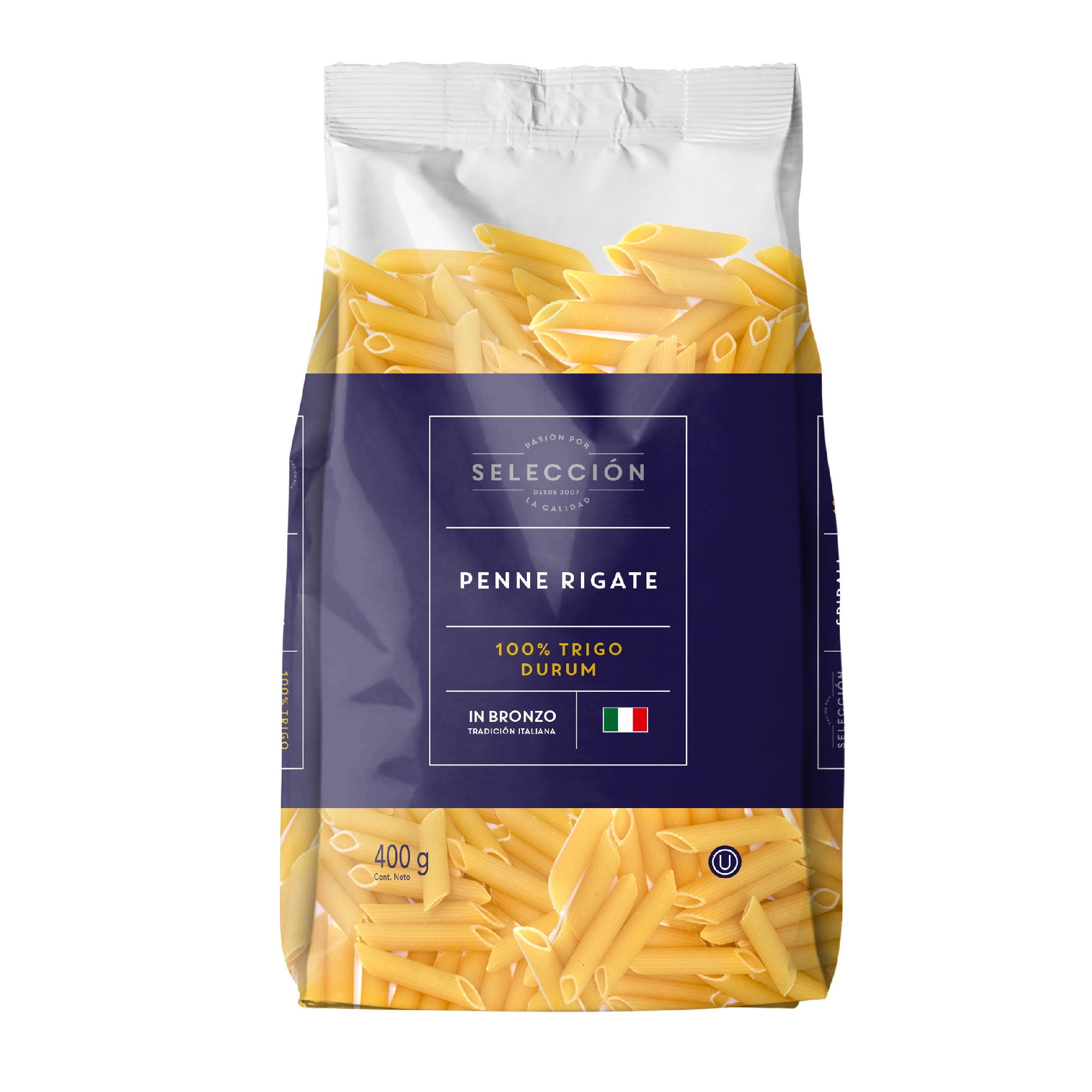 Fideo Pasta Penne Rigate Bolsa 400 g Selección