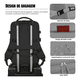 thumbnail image 5 of Mochila De Senderismo Impermeable De Viaje Grande Con Interf, 5 of 6