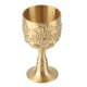 thumbnail image 1 of Copa de latón vintage, cáliz real en relieve, rosa, leche, té, vino, whisky, copa pequeña, suministros para fiestas, 1 of 11