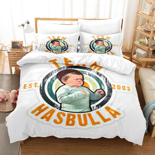 Team Hasbulla Bedding Set Single Twin Full Queen King Size Bed Set Aldult Kid Bedroom Duvetcover Sets Bed Sheets