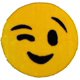 thumbnail image 1 of Alfombra Walk on Me Emoji Guiño de Piel Sintética Suave Amarilla, 1 of 4