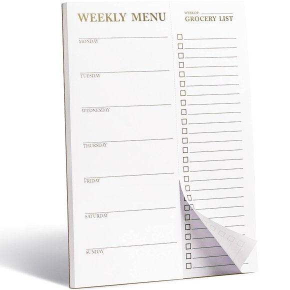 Planificador de comidas magnético Paperell 18x25 cm blanco 52 hojas