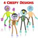 thumbnail image 4 of Minifiguritas de zombis ArtCreativity, variadas, doblables, 9 cm, 12 unidades, 4 of 7