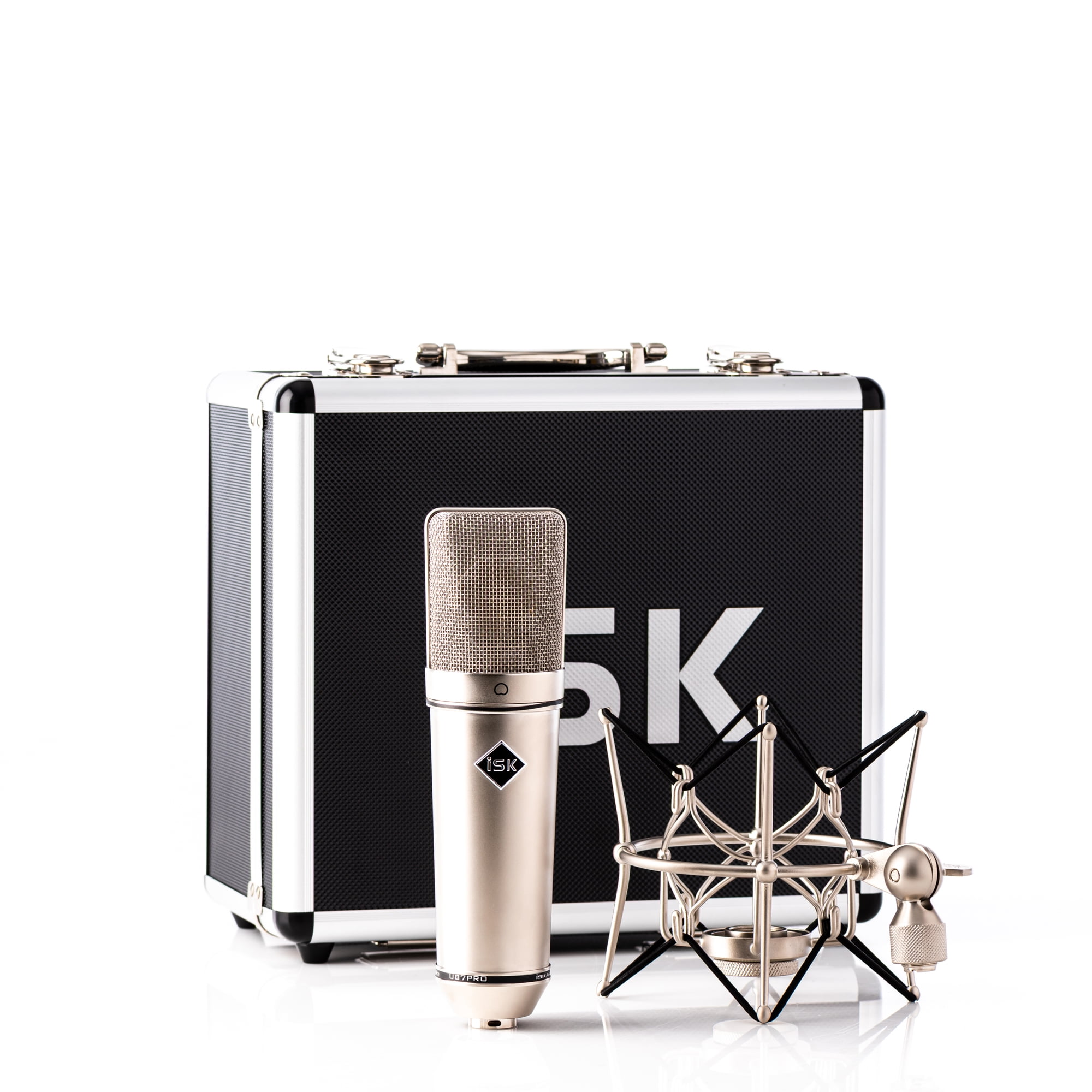 Microfono Condensador Unidireccional + Soporte U87pro Isk