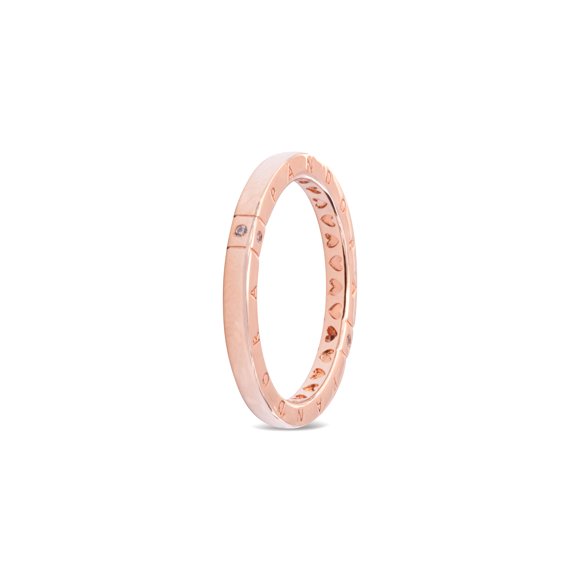 Anillo Pandora Rose Logo Hearts