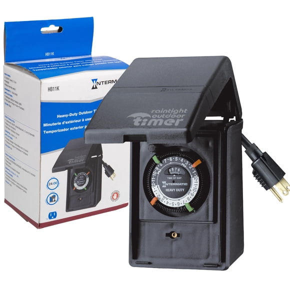 Temporizador enchufable para exteriores Intermatic HB11K Heavy-Duty 15A/1800W