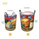 thumbnail image 5 of Rolie Polie Olie Cesta de lavandería de gran capacidad redonda con asa, bolsa para ropa sucia plegable, almacenamiento para dormitorio, baño y lavadero 44x35 cm, 5 of 6