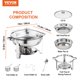 thumbnail image 2 of Juego de platos para buffet Hafing Dish VEVOR, 4 litros, 2 unidades, acero inoxidable, 2 of 3