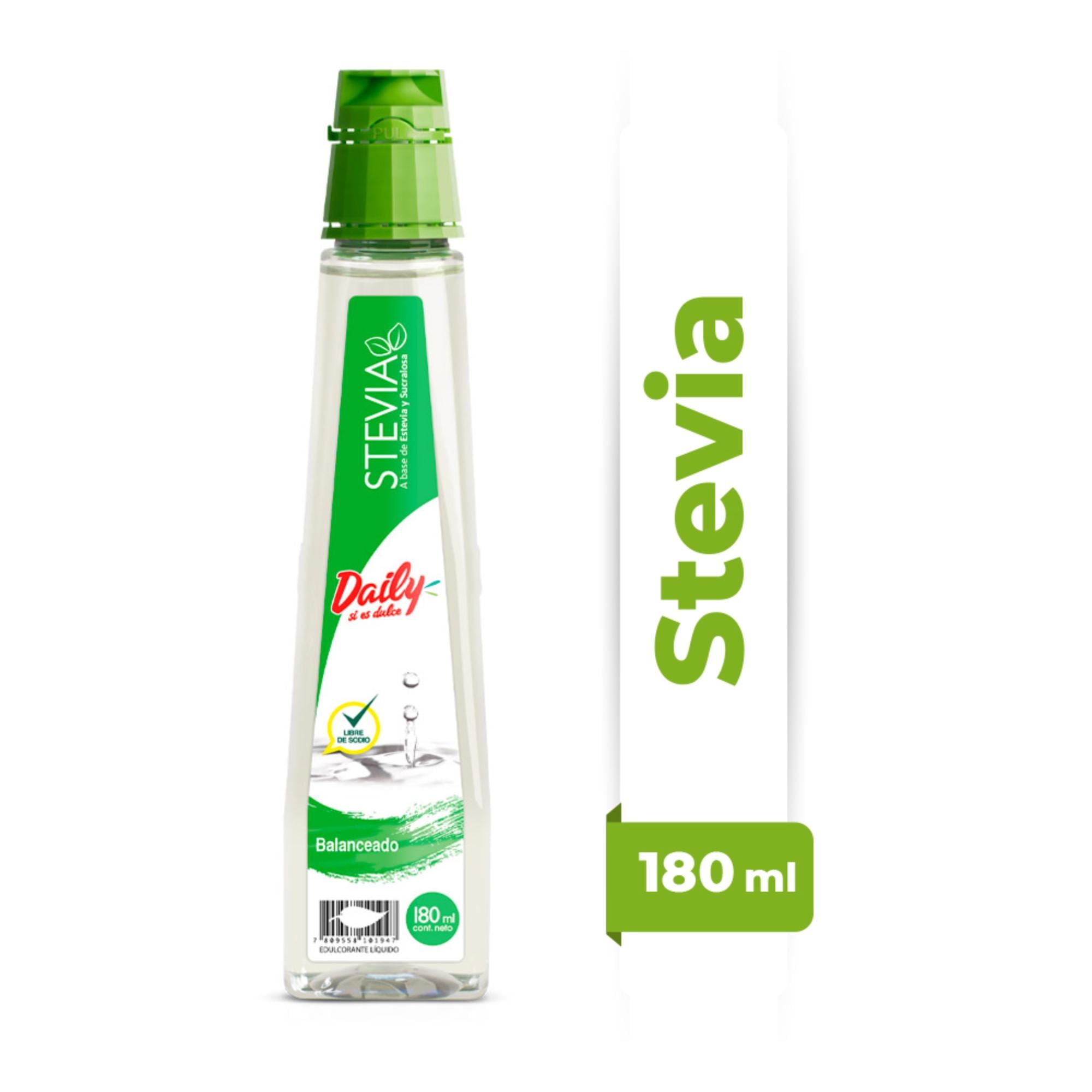 Endulzante Líquido Stevia Botella 180 ml Daily