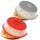 thumbnail image 1 of Funda antisalpicaduras para microondas CasaCulina, plegable, paquete de 2, gris y rojo, 1 of 7