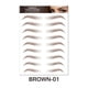thumbnail image 1 of 1 sheet Long-Lasting 6D Hair-Like Eyebrow Tattoo Stickers - Waterproof Black and Brown Eyebrow Makeup Stickers, 1 of 3