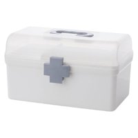 Bothyi - Caja De Almacenamiento De Medicamentos Organizador De Contenedores Estuche De Transporte De Primeros Auxilios 21.2X12X12.5Cm