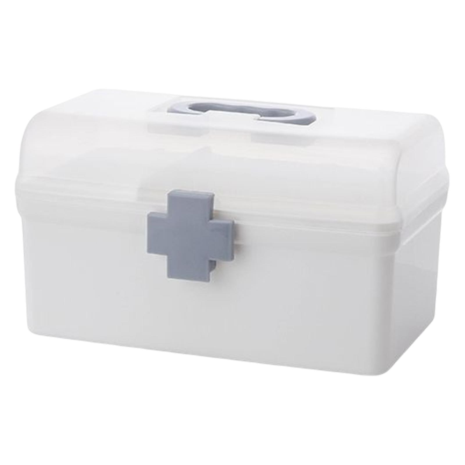 Bothyi - Caja De Almacenamiento De Medicamentos Organizador De Contenedores Estuche De Transporte De Primeros Auxilios 21.2X12X12.5Cm