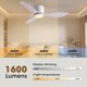 thumbnail image 3 of Ventilador de Techo LUDOMIDE de 42 Pulgadas con Luz LED y Control, 3 of 3