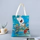 thumbnail image 2 of Jabberjaw Bolso de tela con estampado de lienzo para mujer, bolsa de compras reutilizable y estética, con cremallera interior, regalo para mujer,40*45cm., 2 of 6