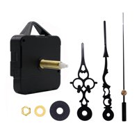 Bothyi - Mecanismo De Movimiento De Reloj De Cuarzo De Pared Diy, Piezas De Repuesto, Flor Negra